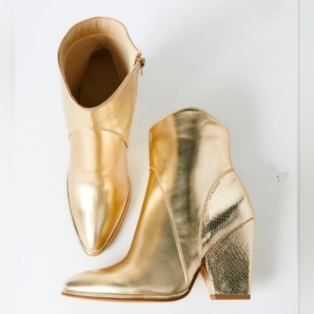 Gold Britta Western Bootie *8.5